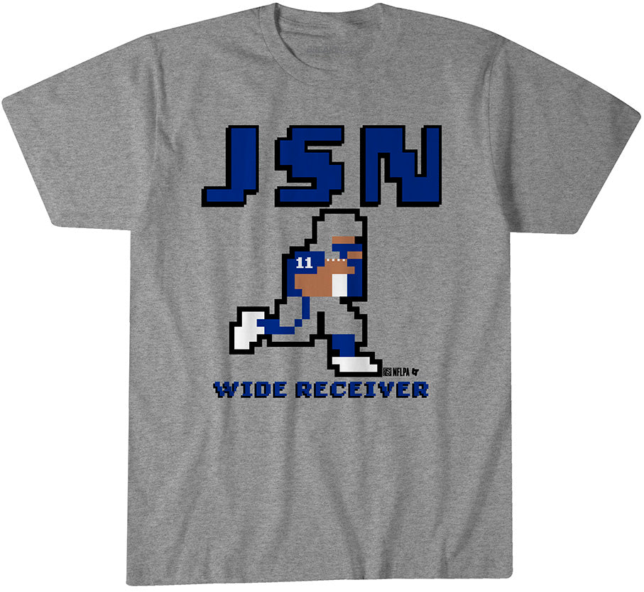Jaxon Smith-Njigba: Retro Baller - Heather Gray t-shirt - pro football fan gear - Seattle - BreakingT apparel