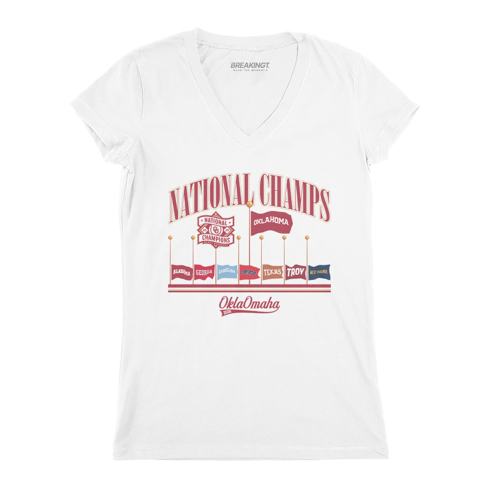 2622687 - Oklahoma Baseball: 2026 National Champions Omaha Flags