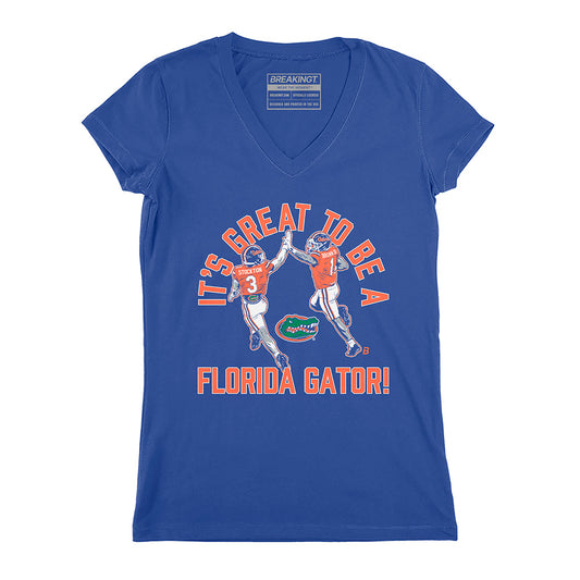2623755 - Florida Football: Vernell Brown III & Bailey Stockton High Five