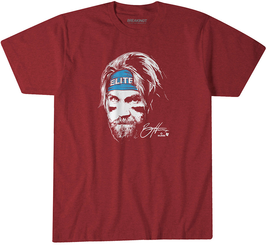 Bryce Harper: Elite - Cardinal t-shirt - pro baseball fan gear - Philadelphia - Bryce Harper design - BreakingT apparel