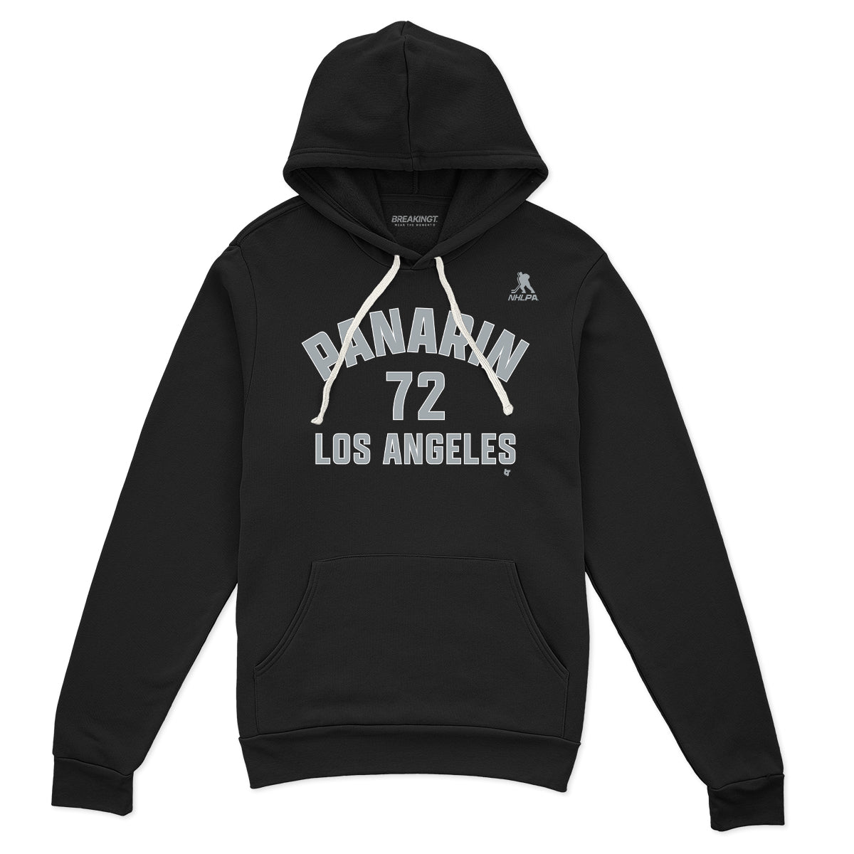 Artemi Panarin: LA Name & Number - Black hoodie - pro hockey fan gear - Los Angeles - BreakingT apparel
