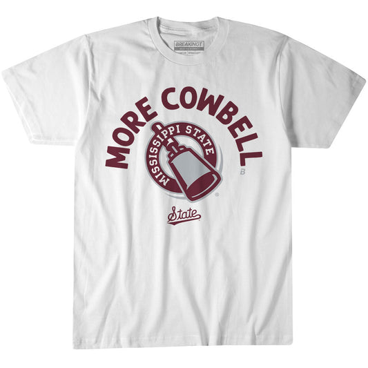 2623918 - Mississippi State Bulldogs: More Cowbell (White)