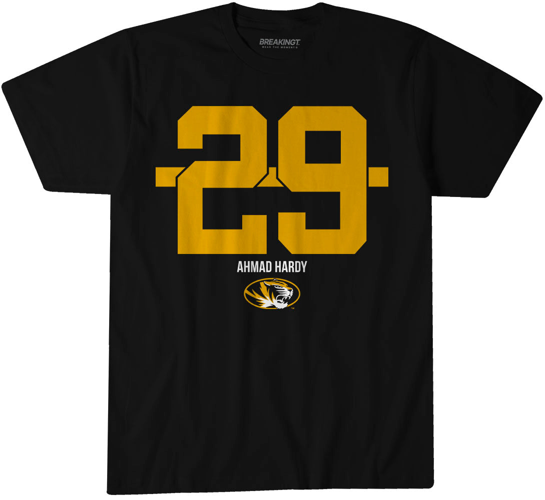 2622075 - Missouri Football: Ahmad Hardy Name Number Stripe
