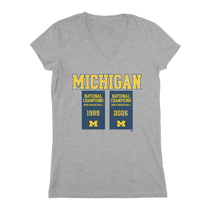 2621621 - Michigan Wolverines MBB: 2026 National Champions Banners