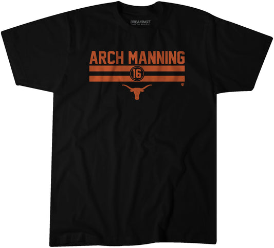2518476 - Texas Football: Arch Manning 16 Stripe (Football - Black)