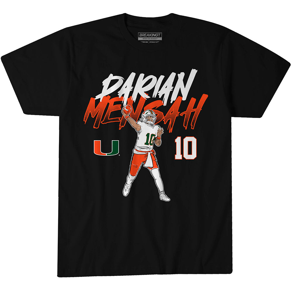 2622692 - Miami Football: Darian Mensah Name Number Pose
