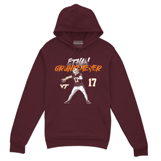 2622056 - Virginia Tech Football: Ethan Grunkemeyer Name Number Pose