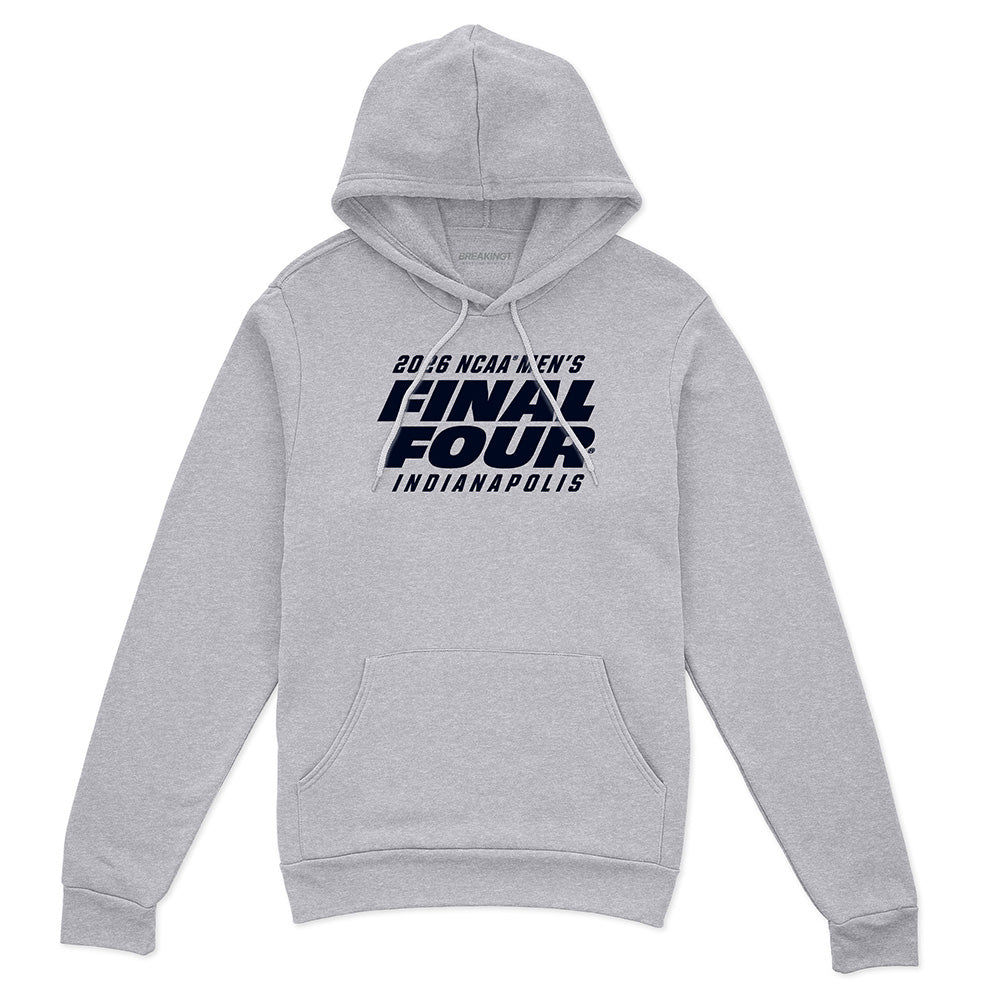 2026 NCAA Men's Final Four Type Treatment - Heather Gray hoodie - college basketball fan gear - BreakingT apparel
