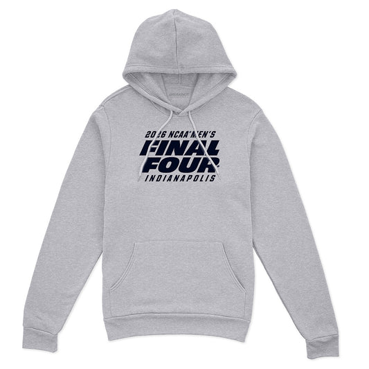 2026 NCAA Men's Final Four Type Treatment - Heather Gray hoodie - college basketball fan gear - BreakingT apparel