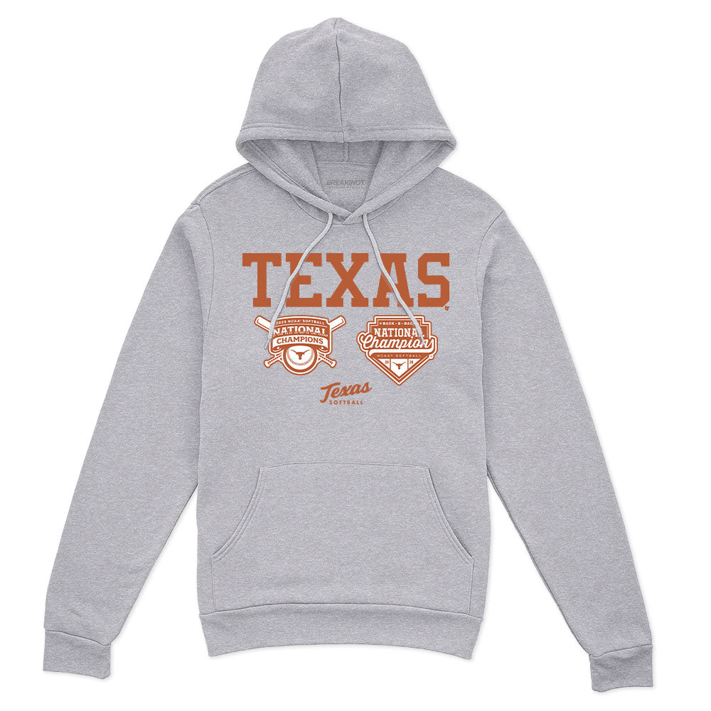 2622469 - Texas Softball: Back-to-Back Champions Logos