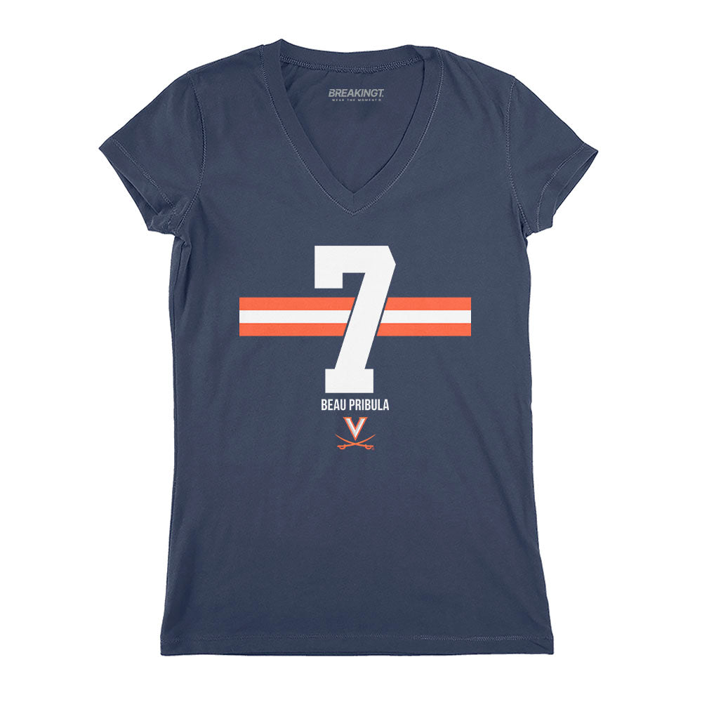 2622060 - Virginia Football: Beau Pribula Name Number Stripe