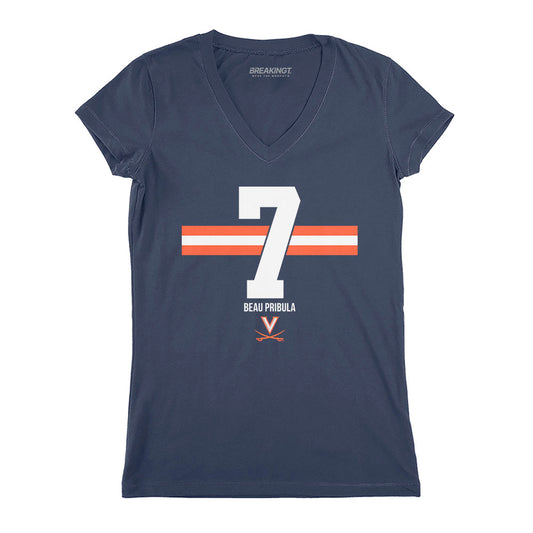 2622060 - Virginia Football: Beau Pribula Name Number Stripe