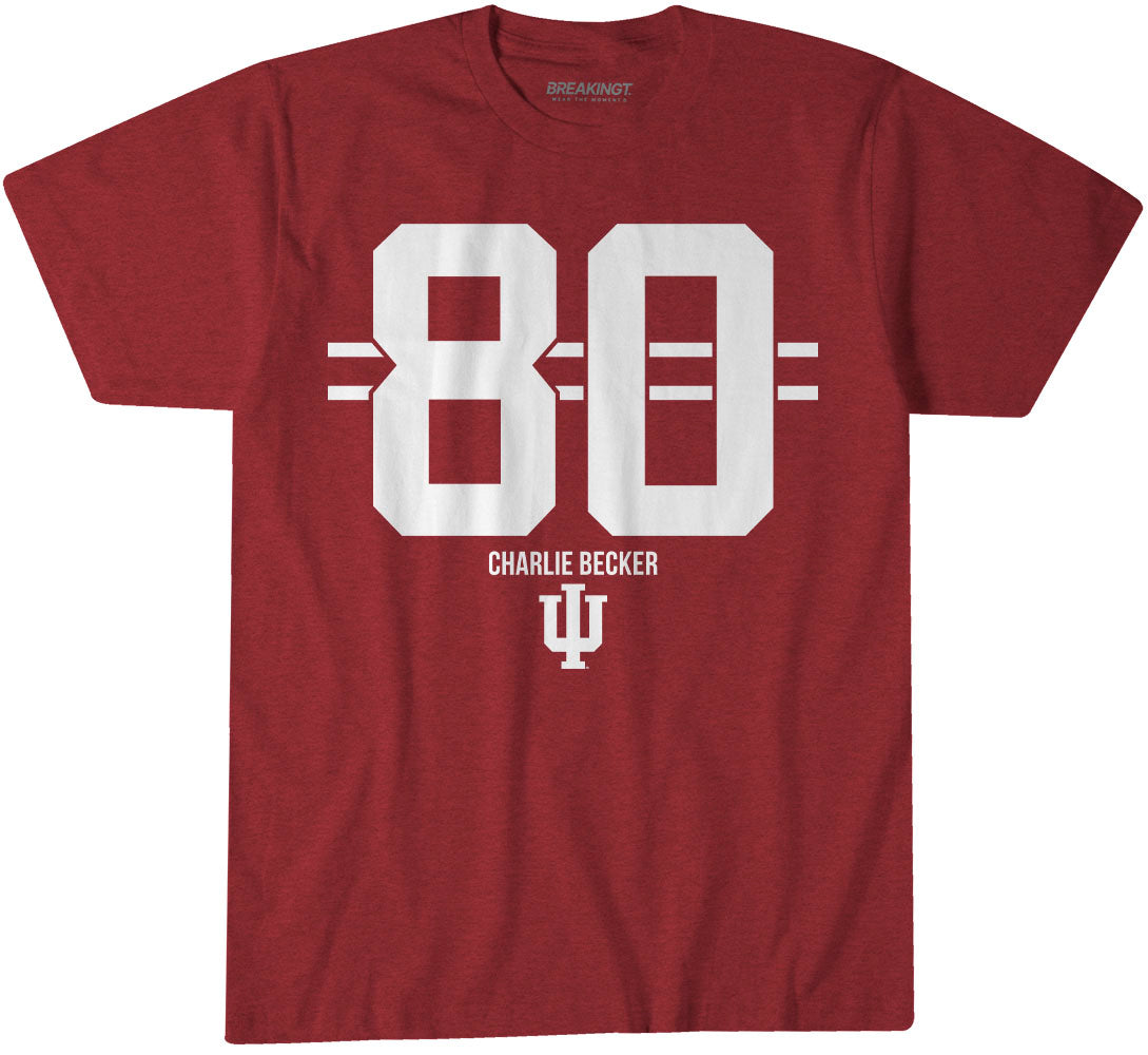 2622081 - Indiana Football: Charlie Becker Name Number Stripe