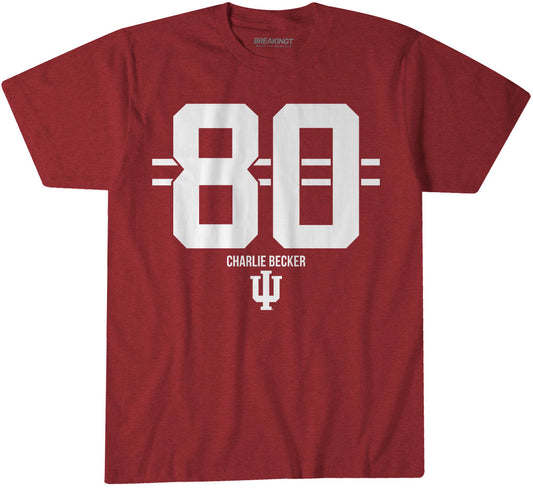 2622081 - Indiana Football: Charlie Becker Name Number Stripe
