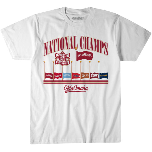 2622687 - Oklahoma Baseball: 2026 National Champions Omaha Flags