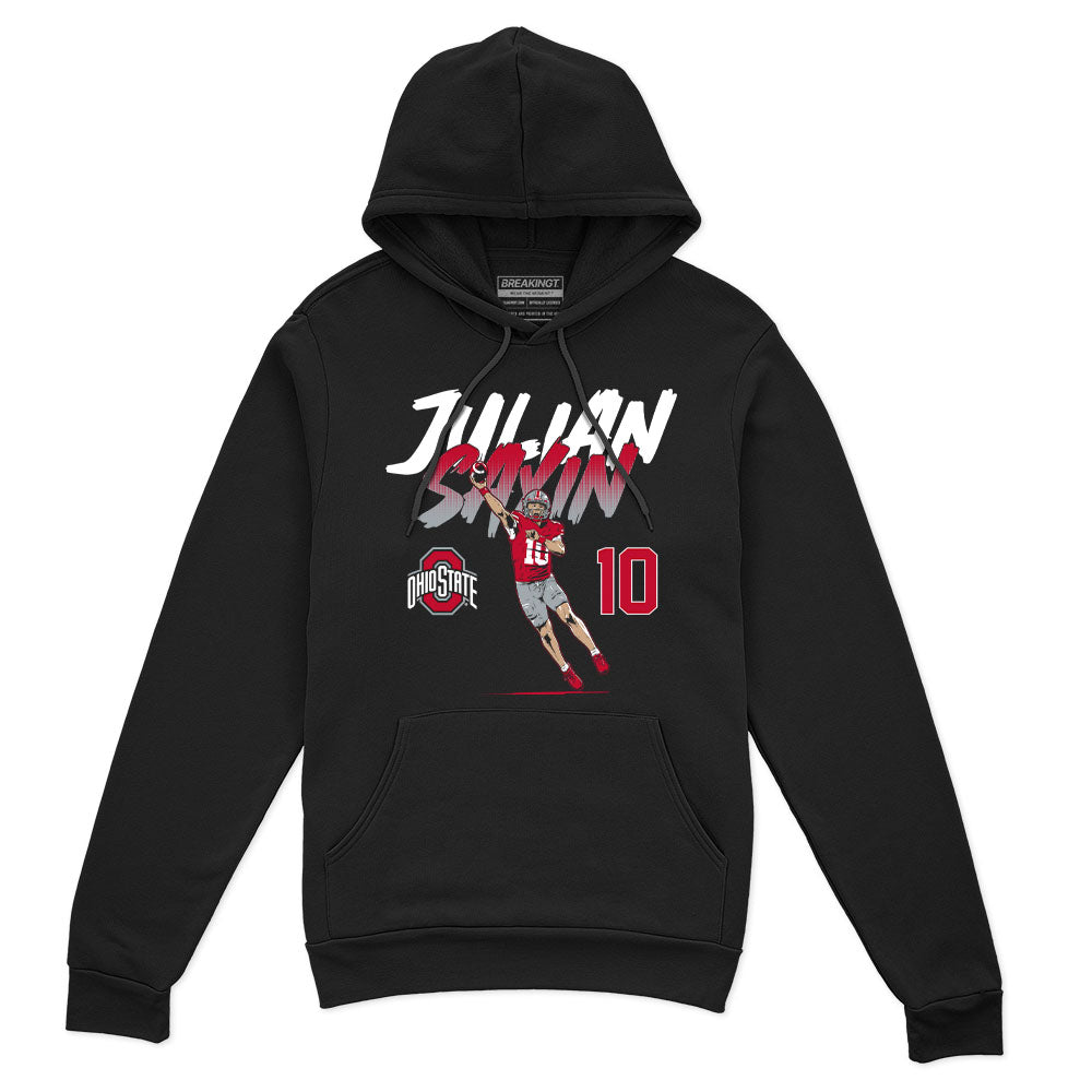 2622364 - Ohio State Football: Julian Sayin Name Number Pose (Black)