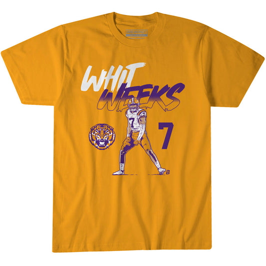 2623725 - LSU Football: Whit Weeks Name Number Pose