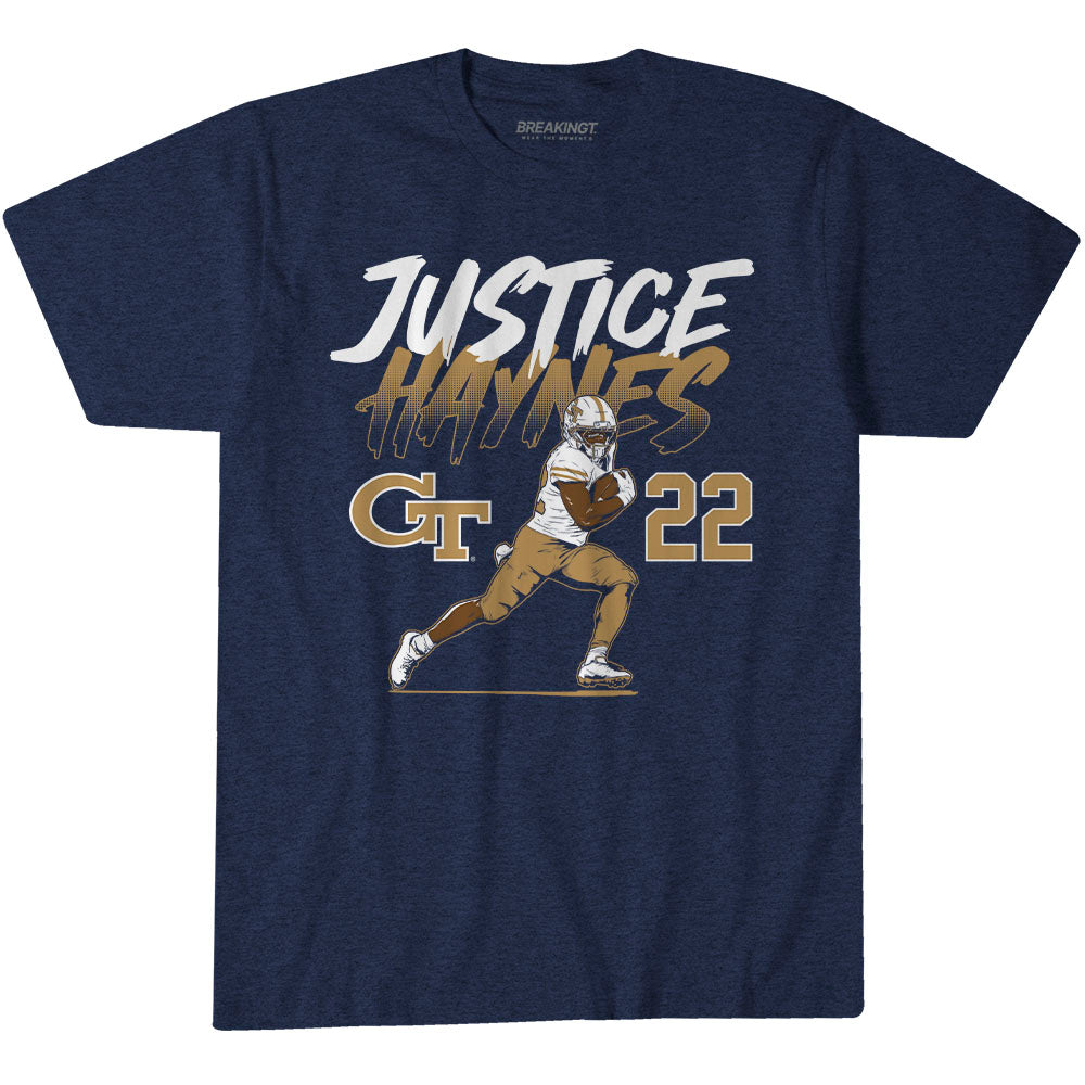 2622092 - Georgia Tech Football: Justice Haynes Name Number Pose