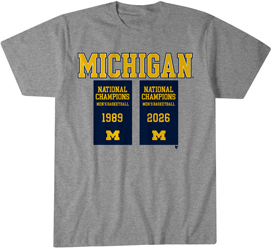 2621621 - Michigan Wolverines MBB: 2026 National Champions Banners