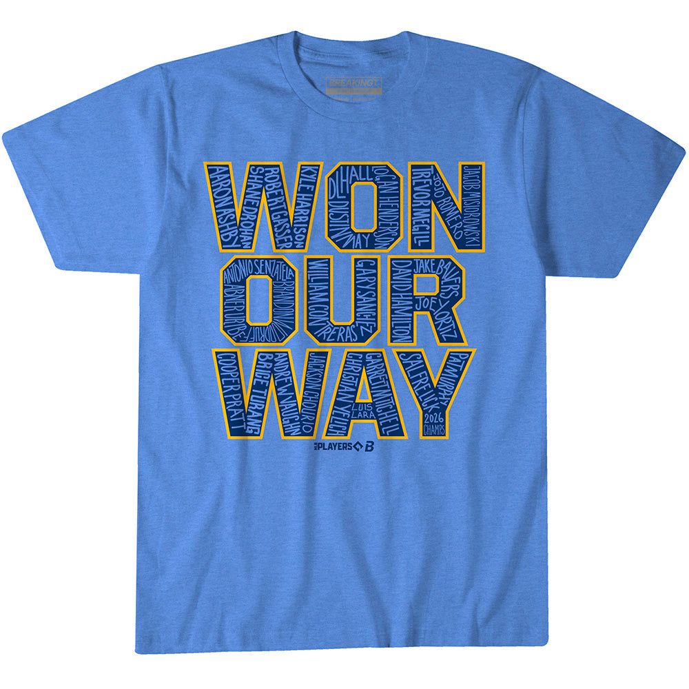 2624384 - Milwaukee Baseball: Won Our Way 2026 Champs (Navy)