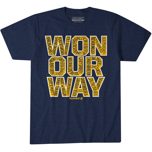 2624384 - Milwaukee Baseball: Won Our Way 2026 Champs (Navy)