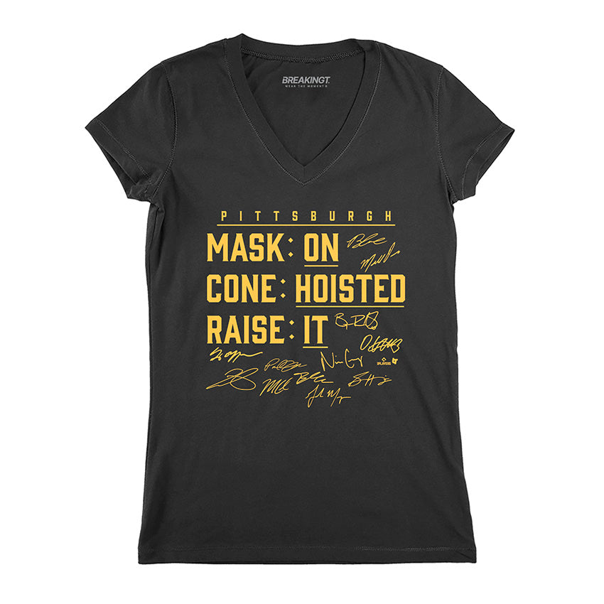 2621637 - Pittsburgh Baseball: Mask On, Cone Hoisted, Raise It