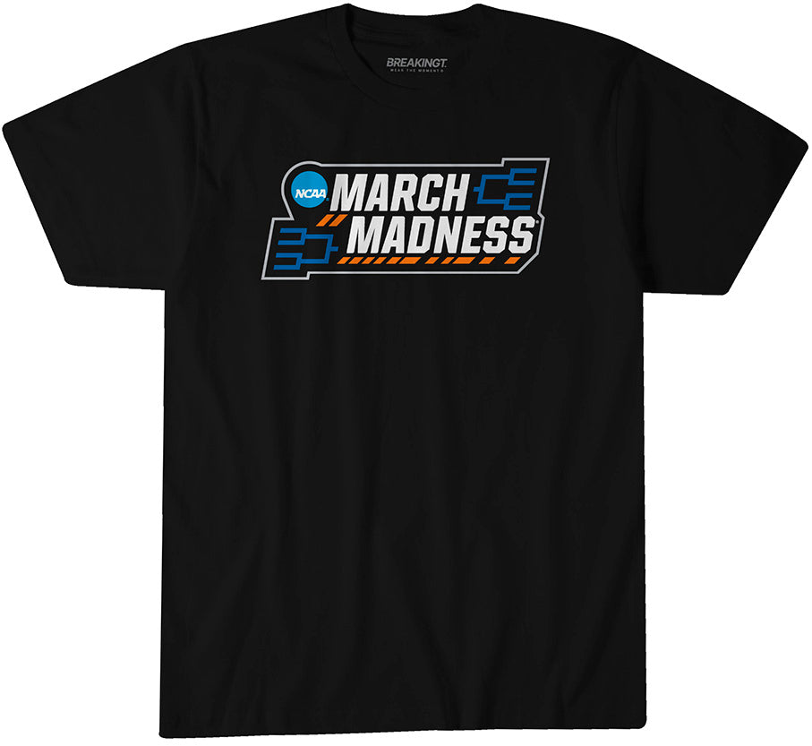 NCAA Women's March Madness Logo - Black t-shirt - college basketball fan gear - BreakingT apparel