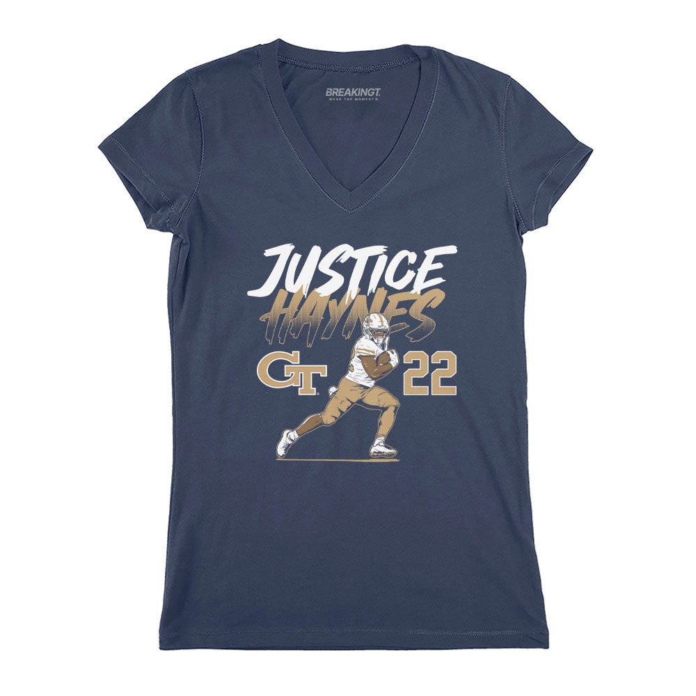 2622092 - Georgia Tech Football: Justice Haynes Name Number Pose
