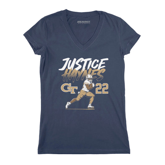 2622092 - Georgia Tech Football: Justice Haynes Name Number Pose