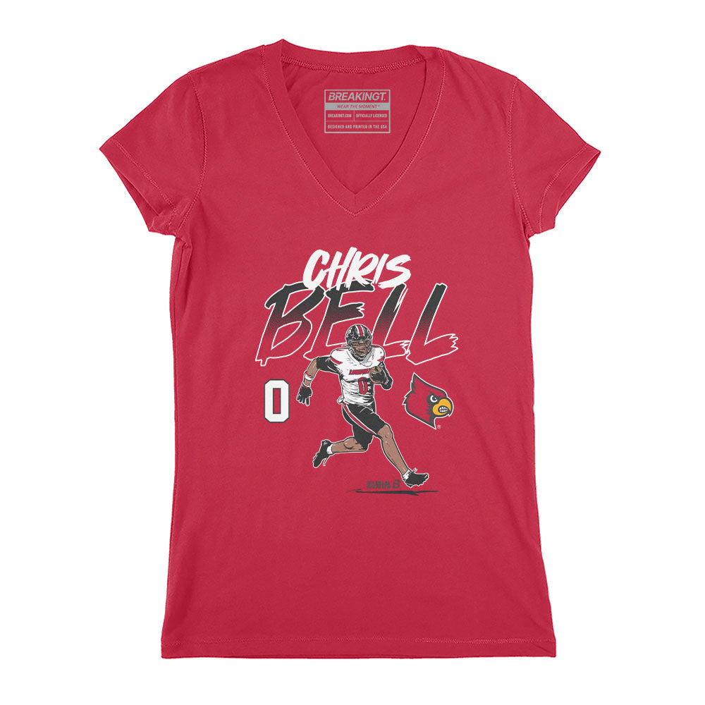2623044 - Louisville Football: Chris Bell Name & Number Pose