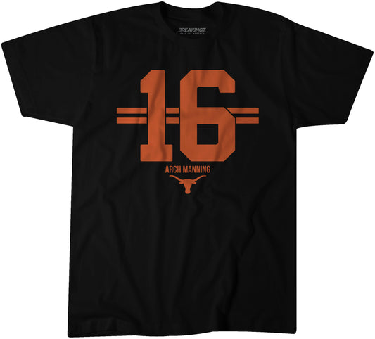 2518475 - Texas Football: Arch Manning 16 Stripe (Black)