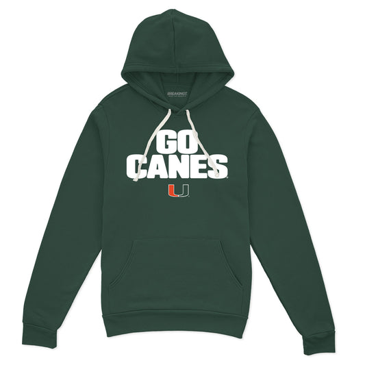 Miami Hurricanes: Team Slogan - Forest Green hoodie - college all sports fan gear - Florida - BreakingT apparel