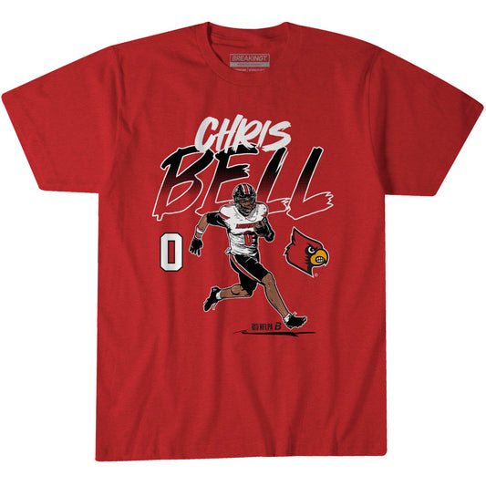 2623044 - Louisville Football: Chris Bell Name & Number Pose