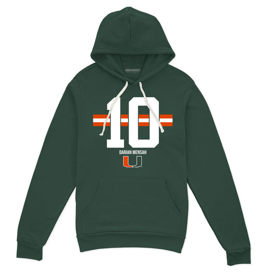 2622693 - Miami Football: Darian Mensah Name Number Stripe