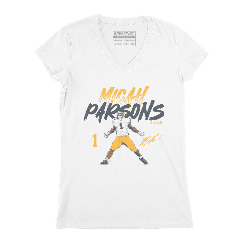 2623373 - Micah Parsons: Name & Number Pose (White)