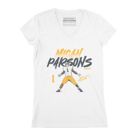 2623373 - Micah Parsons: Name & Number Pose (White)