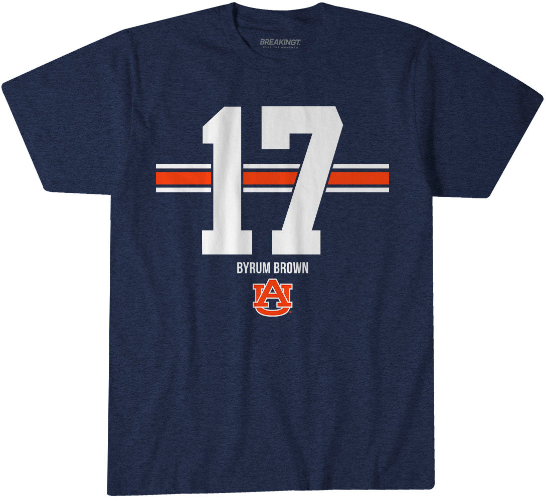 2622042 - Auburn Football: Byrum Brown Name Number Stripe