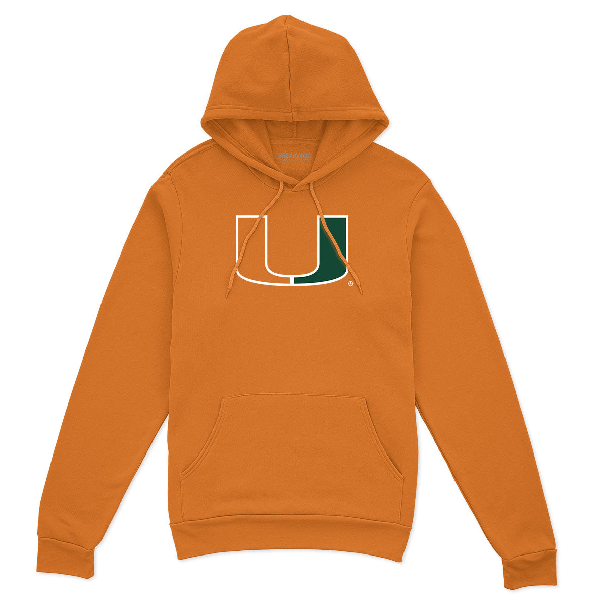 Miami Hurricanes: Primary Logo - Orange hoodie - college all sports fan gear - Florida - BreakingT apparel