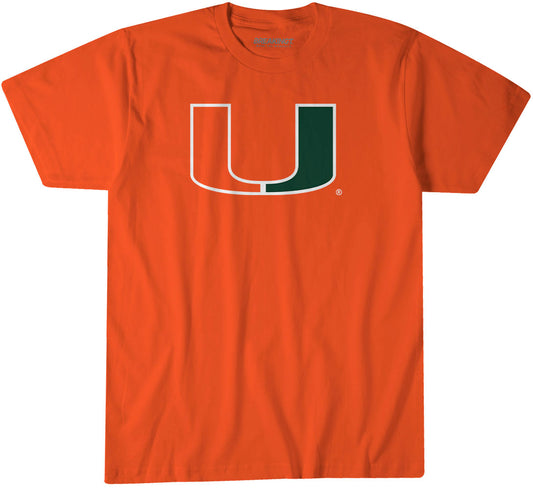 Miami Hurricanes: Primary Logo - Orange t-shirt - college all sports fan gear - Florida - BreakingT apparel