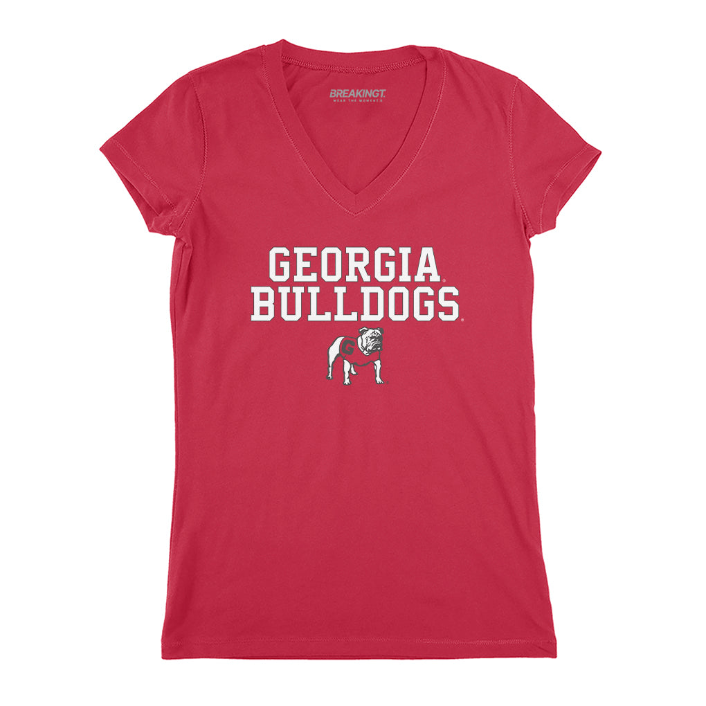 2519281 - Georgia Bulldogs: Text Logo Stack (Red)