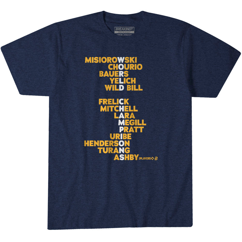 2624373 - Milwaukee Baseball: 2026 World Champions Names (Royal)