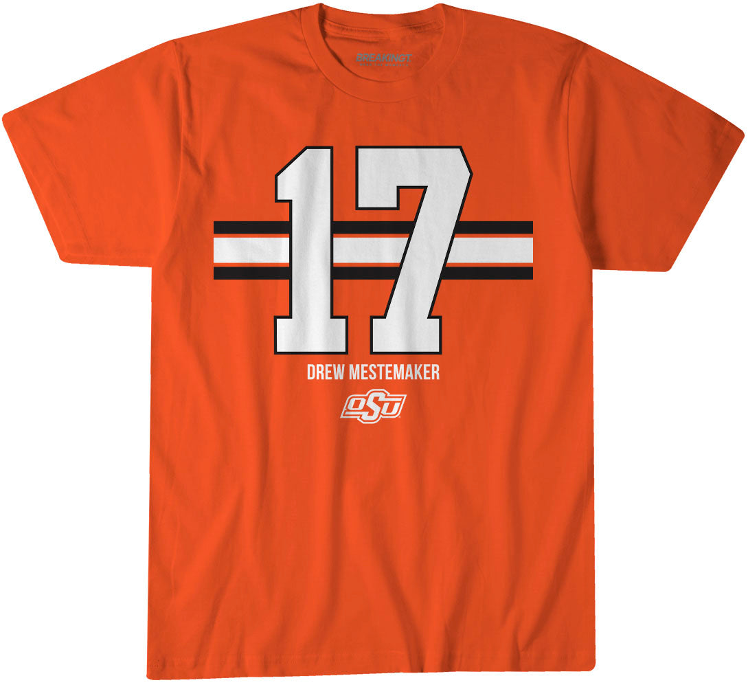 2622068 - Oklahoma State Football: Drew Mestemaker Name Number Stripe