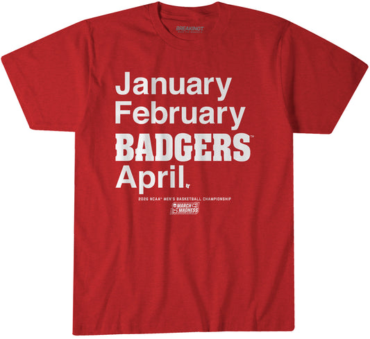 2621126 - Wisconsin Badgers MBB: 2026 March Madness Month