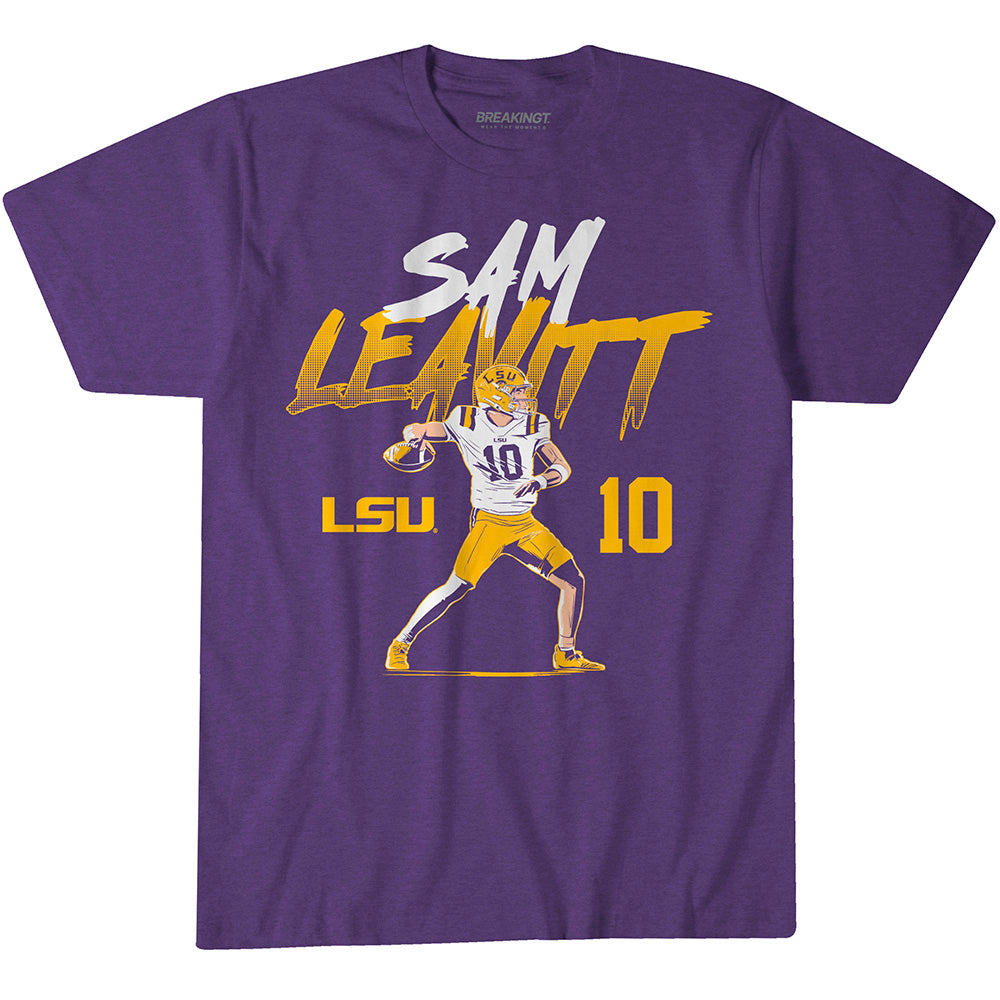 2622333 - LSU Football: Sam Leavitt Name Number Pose