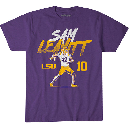 2622333 - LSU Football: Sam Leavitt Name Number Pose