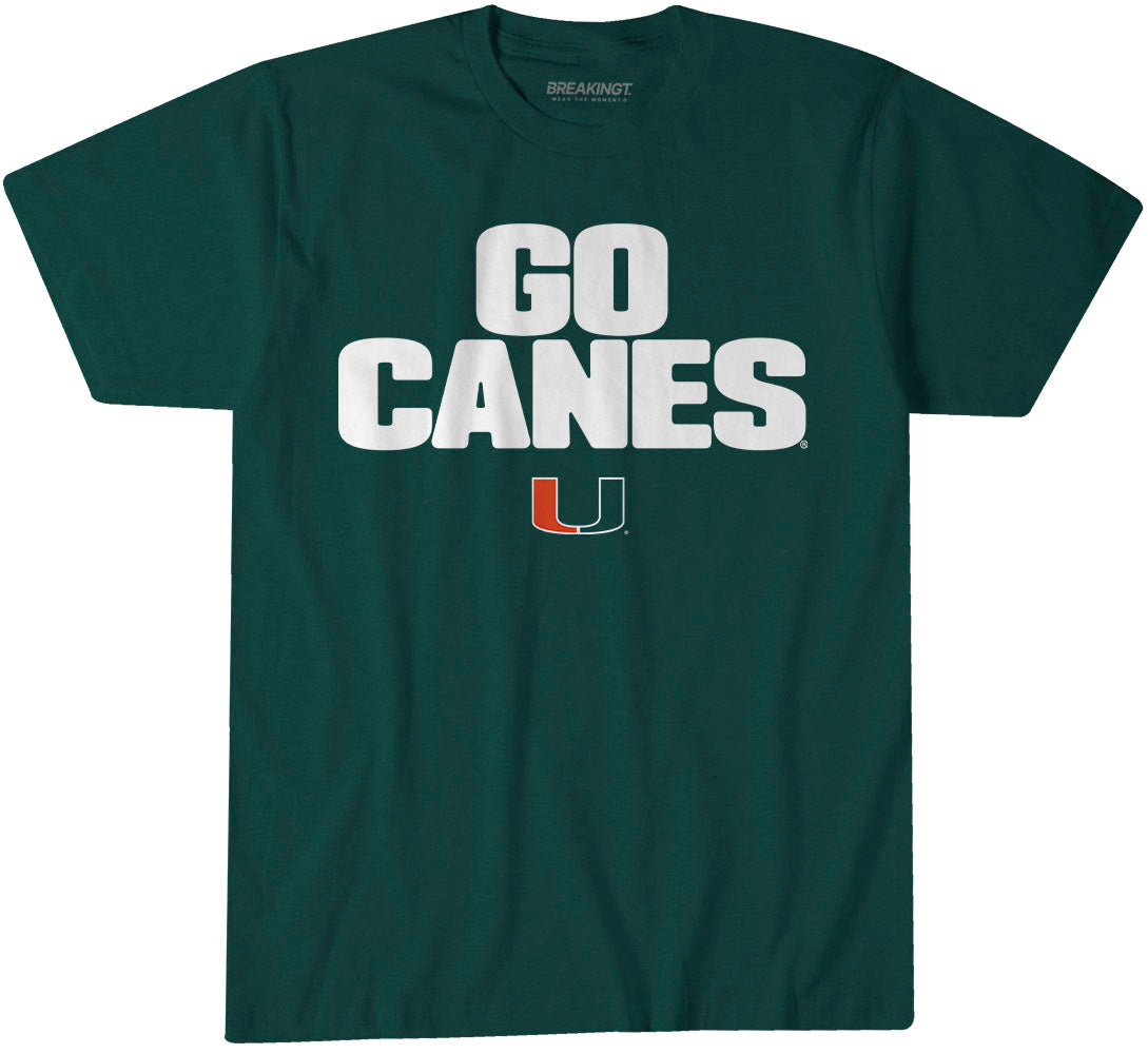 Miami Hurricanes: Team Slogan - Forest Green t-shirt - college all sports fan gear - Florida - BreakingT apparel