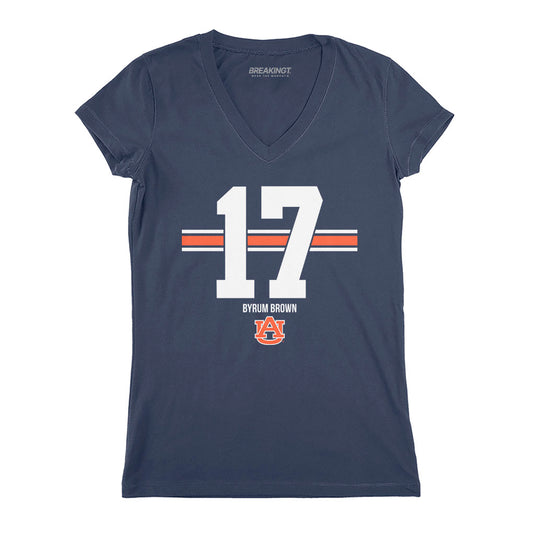 2622042 - Auburn Football: Byrum Brown Name Number Stripe