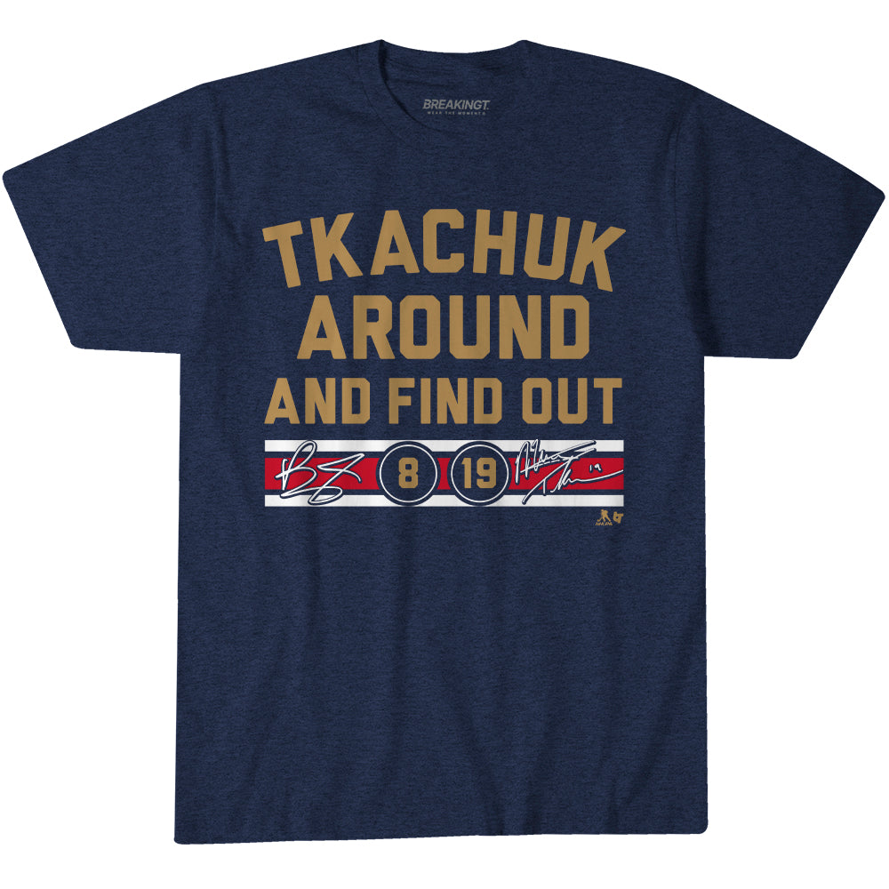 2622707 - Matthew & Brady Tkachuk Around And Find Out (Navy)