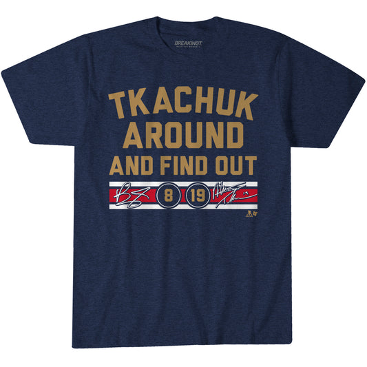 2622707 - Matthew & Brady Tkachuk Around And Find Out (Navy)