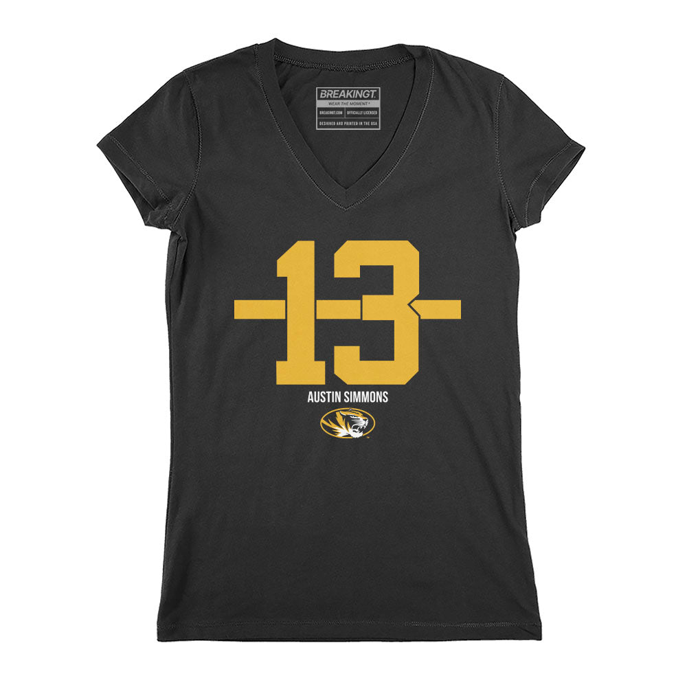 2623658 - Missouri Football: Austin Simmons Name Number Stripe